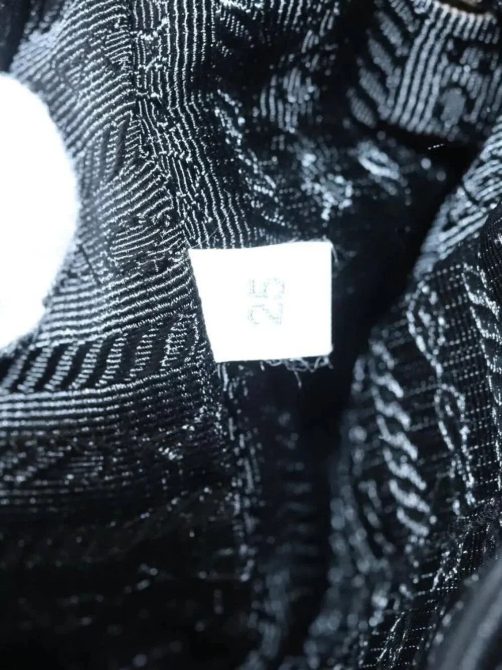 PRADA ribbon Shoulder Bag Leather Purple Gold - Picture 11 of 16